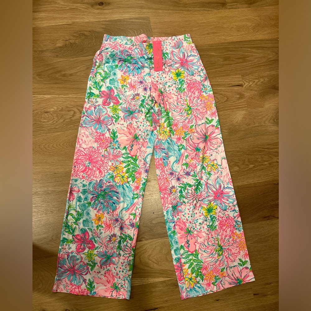 Lilly Wide Leg Cotton Pants (NWT)